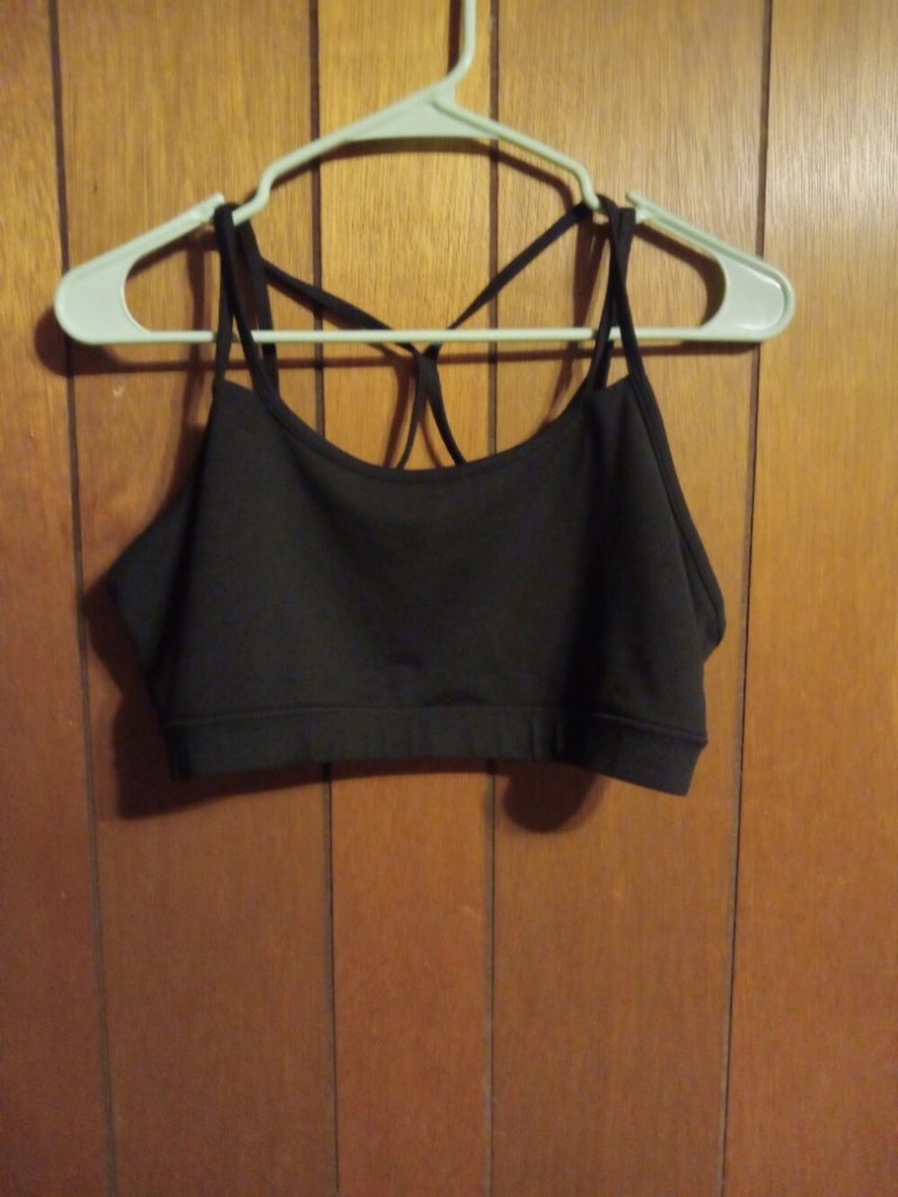 *3 FOR $13* Gaiam black criss cross sports bra